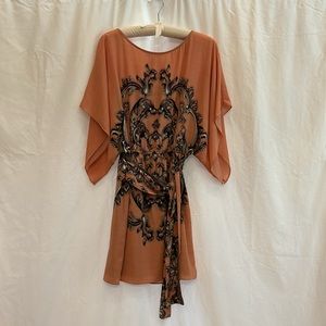 BCBGMaxAzria Lois Dress Size S Color Papaya